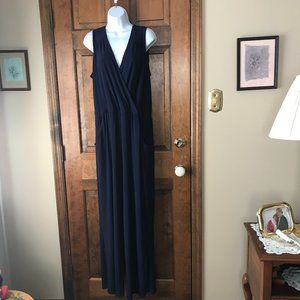 Nikki by Nikki Poulos Navy V-Neck Jumpsuit Size 1X